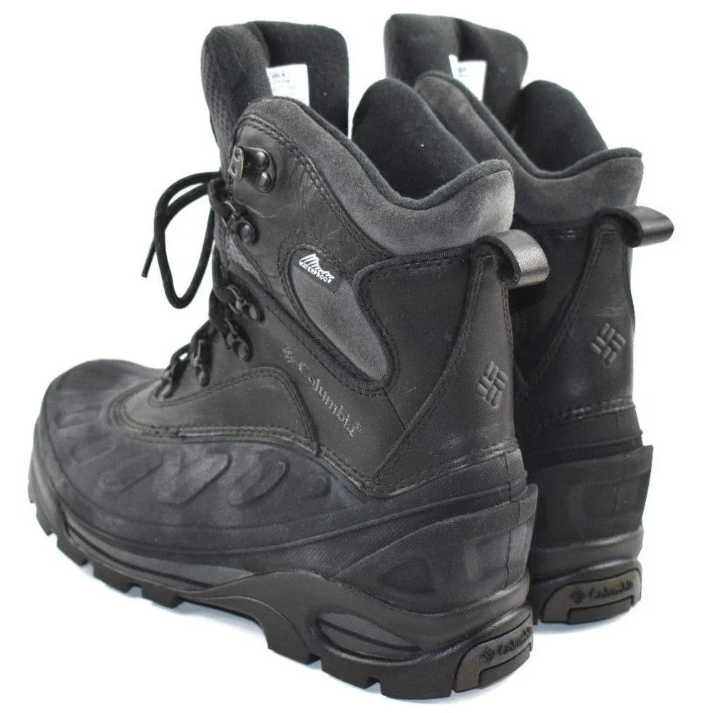 Columbia Buga Xcellerator Men's Size 7‎  Black Leather Waterproof Outdoor Boots
